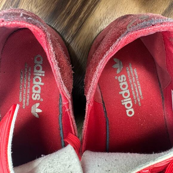 Adidas Samba MC Solid Red Gum Sole Men's Sz 9/ Women's 10 OG RARE Classic D68795 - Picture 6 of 8